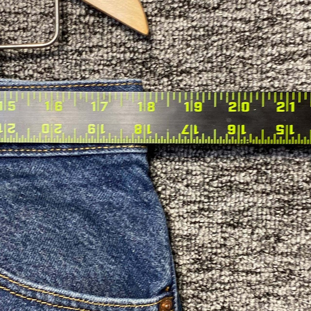 Levis 517 Bootcut Jeans Mens 36x30 Blue Medium Dark Wash Denim Rugged Workwear - Picture 10 of 15